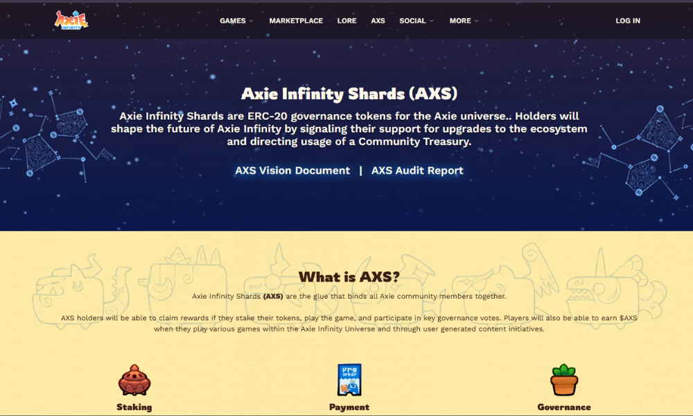 اکسی اینفینیتی (Axie Infinity - AXS)